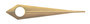 Hands, Dauphine, Rose Gold Plated, Hour Hands Only ⌀1.50mm, Length 9.00mm (Pack of 10) [MSA 45.130]