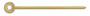 Hands, Baton, Gold Plated, Minute Hands Only ⌀0.60mm, Length 12.50mm (Pack of 10) [MSA 45.703]