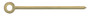 Hands, Baton, Gold Plated, Minute Hands Only ⌀0.90mm, Length 12.50mm (Pack of 10) [MSA 45.708]