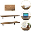 Wall Mounted Floating Shelves, Set of 2, Display Ledge