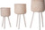 Set of 3 Round Bamboo Floor Baskets with Wood Legs, Brown Set of 3 Round Bamboo Floor Baskets with Wood Legs, Brown