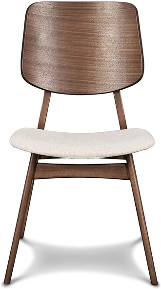 Mid-Century Modern Oscar Wooden Back Chair, Set of 2, Walnut