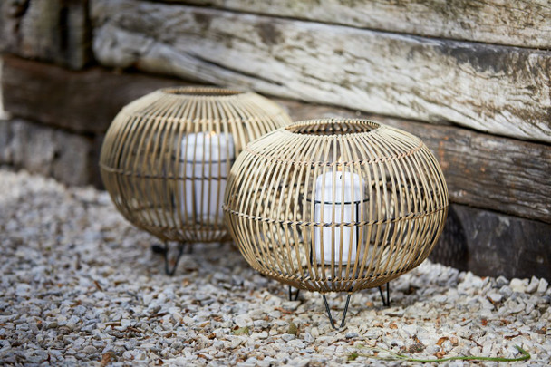 Lantern Egehjort D32xH26 bamboo