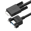 USB 3.0 A Female Panel Mount to Micro B Male with M2 Screw Locking Cable, 12in Newnex USR2-AMCBI-12