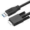 USB 3.0 A Male to Micro-B Male Screw-Locking Cable – USB3 Vision Camera Cable, 12 in to 16.4 ft (5m) Newnex US2-AMCBI1-XX