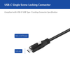 USB 3.2, USB-C to USB-C Cable, Both Single Screw Locking, DP-Alt Mode, 60W PD Newnex U4S5C04C04-XXX