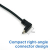 USB 3.2, Down/Right Angle USB-C to USB-C Cable, DP-Alt Mode, 60W PD