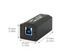 Compact USB 3.0 Hub with 2-Port, USB-IF Certified, USB Powered, FireNEX-uHUB-2P Newnex FIRENEXUHUB2PN