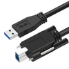 USB 3.0 A Male to B Male with M2 Screw Locking Cable 1m, 2m, 3m, 5m Newnex US2-ABIE-XX