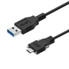 Thin USB 3.2, A to C Cable, with Dual Screw Locking, 3.2mm OD Newnex U3S7AS1C12-XXX