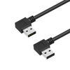 USB 2.0 A Male Right Angle to A Male Left Angle Cable, 6in, 24in Newnex UH2-AR4AR4T-XX