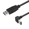 USB 2.0 A Male to A Male Down Angle Cable, 12in, 36in, 60in Newnex UH2-AAR01-XX