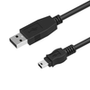 USB 2.0 A Male to Mini B Male Straight Cable, 6in, 18in, 1m, 3m, 5m Newnex UH2-2MB-24XX