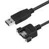 USB 2.0 A Female Panel Mount to A Male Cable, 6in, 12in, 16in, 24in, 36in, 48in, 72in Newnex UHR2-240XX