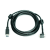 USB 3.0 A Male to Micro B Down Angle with optional Screw Locking Cable, Ferrit Core on both sides, 3m Newnex US2FCAMCBR1I3M