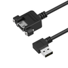 USB 2.0 Panel Mount A Female to A Male Right Angle Cable, 12in, 24in Newnex UHR2-AAR04-XX