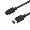 FireWire 800/400, 9 Pin Male to 6 Pin Male Cable, 6in Newnex CFB-9602-06