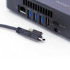 USB 3.2, USB-C to USB-C Single Screw Locking Cable, DP-Alt Mode, 60W PD, up to 10 ft. (3m) Newnex U4S5C01C04-XXX