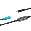 Active USB-C Extension Cable, C/M to C/M, Display + USB 2.0, 60W PD, up to 52 ft (16m) Newnex ULK-DP-CC-XX