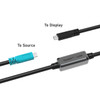 Active USB-C Extension Cable, C/M to C/M, Display + USB 2.0, 60W PD, up to 52 ft (16m) Newnex ULK-DP-CC-XX