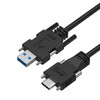 USB 3.2 A to C Cable, Male to Male, Both End with Dual Screw Locking Newnex U3S1AI2C12-XXX