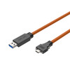 High Flex, Active USB 3.2 Extension Cable, A/M to C/M with Screw Locking, up to 26 ft (8m)