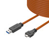 High Flex, Active USB 3.2 Extension Cable, A/M to C/M with Screw Locking, up to 26 ft (8m)