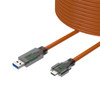 High Flex, Active USB 3.2 Extension Cable, A/M to C/M with Screw Locking, up to 26 ft (8m)