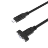 USB 3.2 USB C to C Female Cable, DP-Alt Mode, DP-Alt Mode, 100W PD, Panel Mount, 1m Newnex U4S5C01C08-XXX