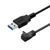 Ultra Thin USB 3.2, A to C Cable, 3.2mm OD, Up/Down Angle (Mini) Newnex U3S7AS1CV6-XXX