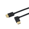 DisplayPort Male Straight to DisplayPort Male Right Angle,  2m