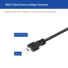 20Gbps USB4 C to C Cable with Dual Screw Locking, M/M, 2m, 240W PD (EPR) Newnex U4TRC01C02PXXX