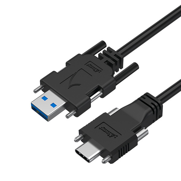 USB 3.2 A to C Cable, Male to Male, Both End with Dual Screw