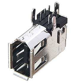 1394a 6 Pin Side Right Angle FireWire Connector Receptacle Newnex RFS-1001