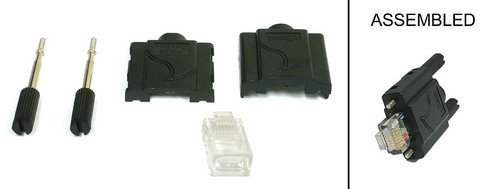 GPK-HSS GigE RJ45 Self-Assemblable DIY Connector Plug-kits (Shells) -Horizontal