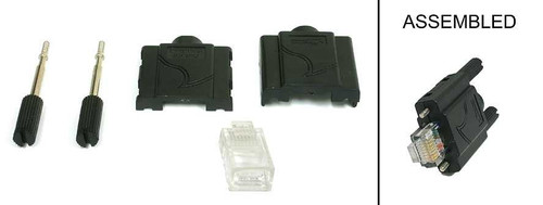RJ45 DIY Connector Plug Kit, GigE Vision Compliant, Horizontal Thumbscrew Locking Newnex GPK-HSS