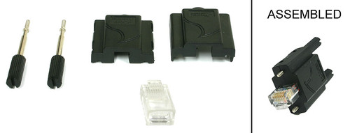 GPK-VSS GigE RJ45 Self-Assemblable DIY Connector Plug-kits (Shells) - Vertical