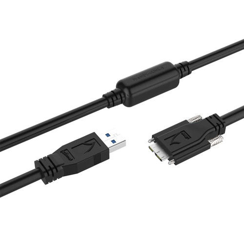 Active USB 3.0 Extension Cable, A/M to Micro B/M with Screw Locking, up to 52 ft (16m) Newnex FIRENEX-ULS-XX