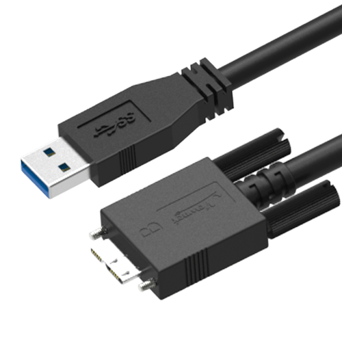 Micro USB 3.0 cable with screw lock for industrial camera