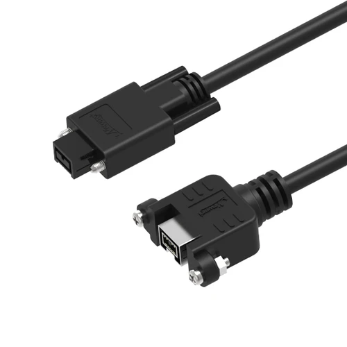FireWire 800, Panel Mount 9 Pin Female to 9 Pin Male with Screw Locking Cable, 18in, 30in Newnex CFBR-99XX-I1