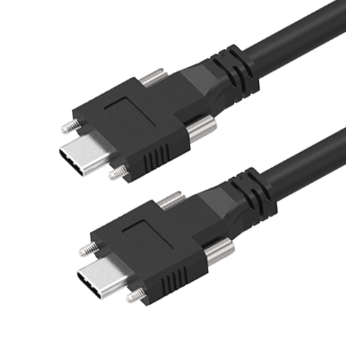 USB 3.2, USB-C to USB-C Cable, Both Dual Screw Locking, DP-Alt Mode, 60W PD Newnex U4S5C02C02-XXX