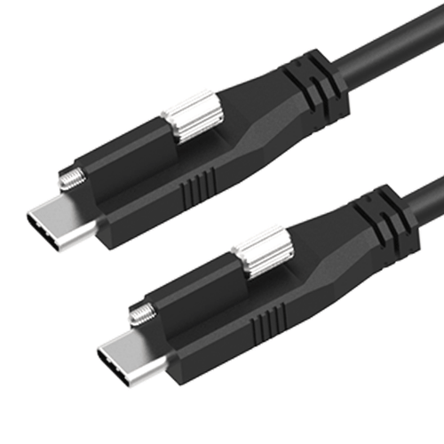 USB 3.2, USB-C to USB-C Cable, Both Single Screw Locking, DP-Alt Mode, 60W PD Newnex U4S5C04C04-XXX