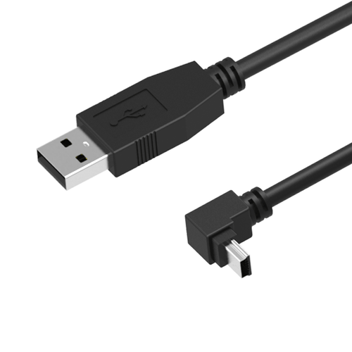 USB 2.0 A Male to Mini B Male Up Angle Cable, 14in, 3m Newnex UH2-2MBR02-XX