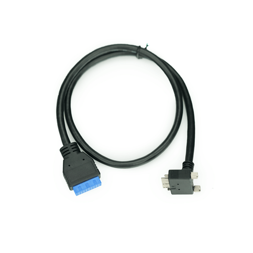 USB 3.0 Micro B Male Down Angle to 10 Pin Cable, 48in Newnex US2MCBR1IPCI24