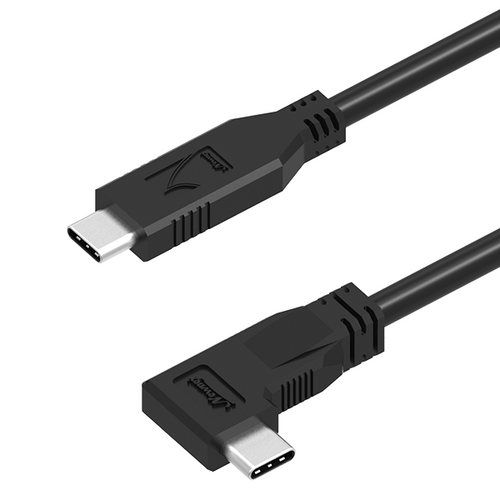 USB 3.2, USB-C to USB-C Cable, Right Angle, DP-Alt Mode, 60W PD Newnex U4S5C01CR5-XXX