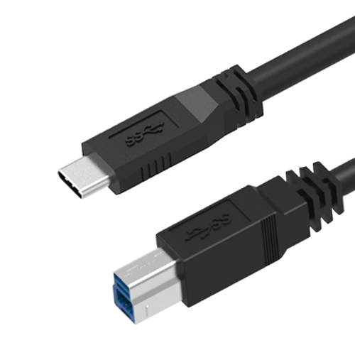 USB 3.2 (USB 3.0), USB C to B Cable, Male to Male
