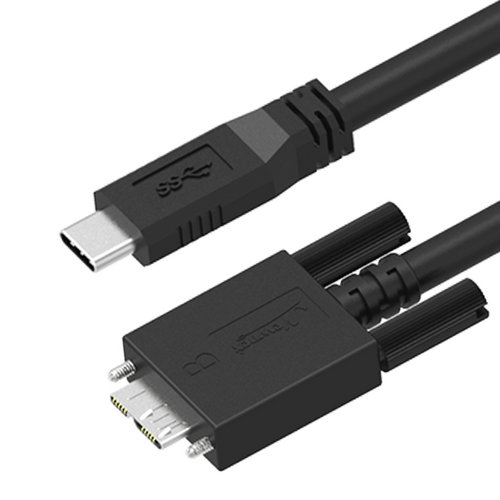 USB 3.2 (USB 3.0), USB Micro B to USB C Cable, with Screw Lock Newnex U3S1C21MCI-XXX