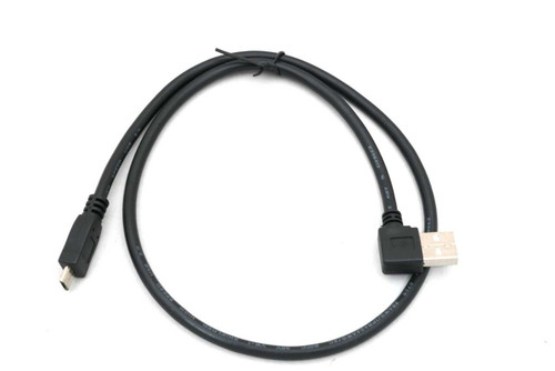 USB 2.0 A Male Angled to Micro B Male 23in Newnex UH2-AR4MCB-23