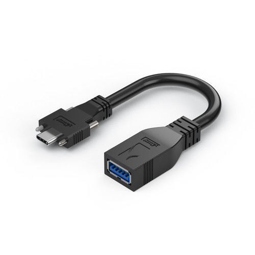 USB 3.2, USB-C Male to USB-A Female Locking Adapter Cable
