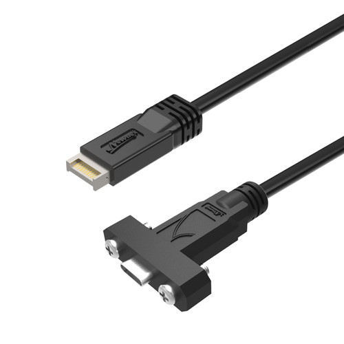 Newnex's USB 3.2 Type E to USB-C Female Cable, Panel Mount